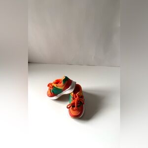 Adorable! Child Toddler Sneakers Orange Green Yellow Running Shoes Size 5 to 5.5
